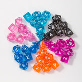 Mystic Shard Dice Set – 7 Polyhedral Dice in Random Blind Box Colors, Acrylic DND Dice